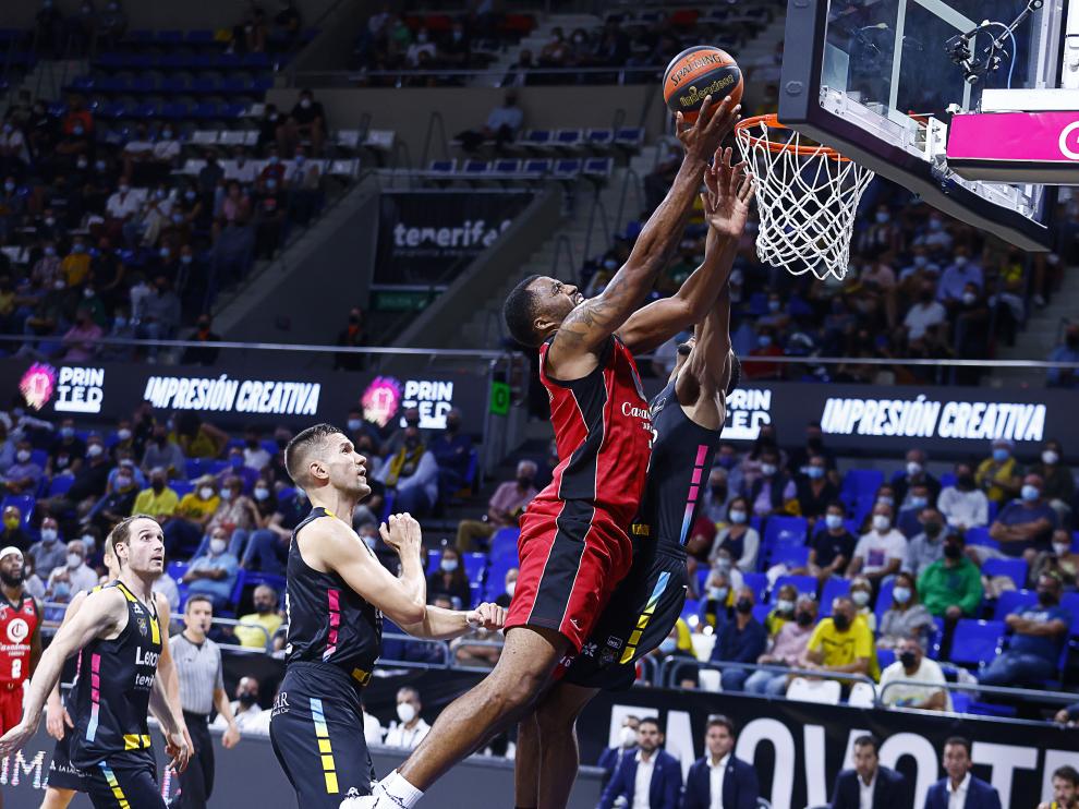 McLean, en el partido ante el Lenovo Tenerife.
