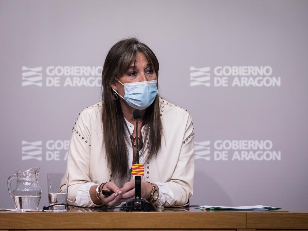 La consejera aragonesa de Sanidad, Sira Repollés.
