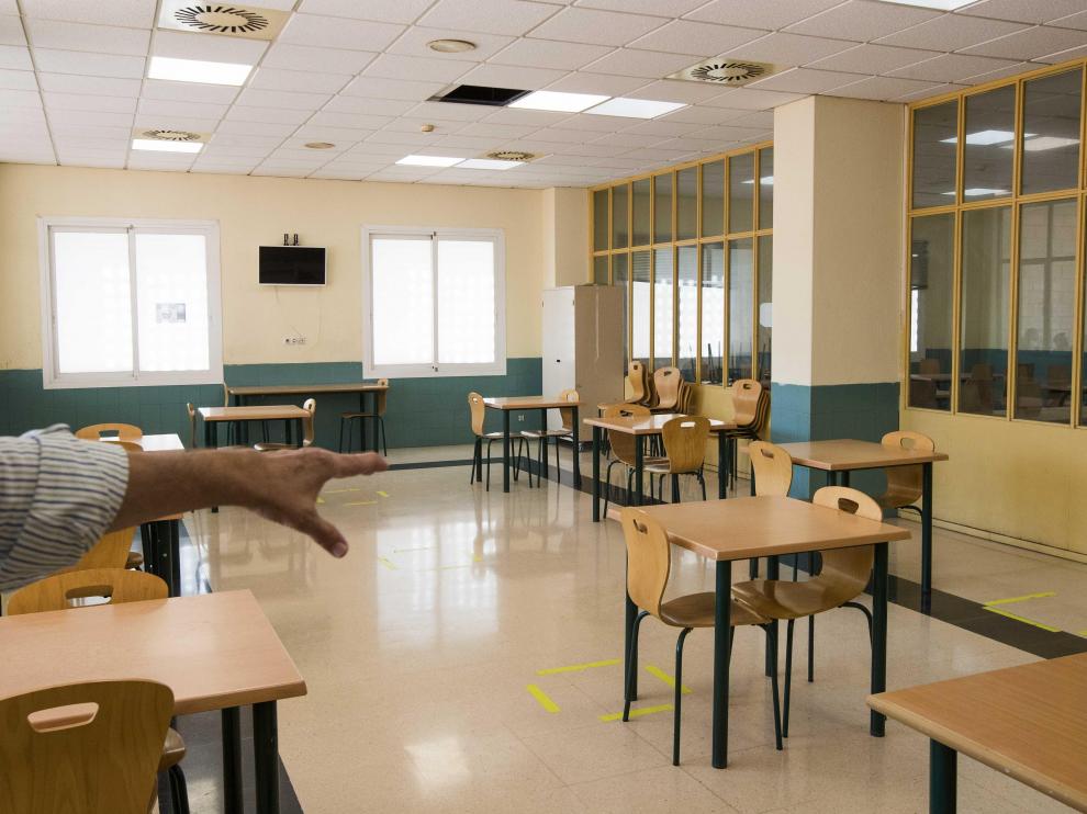 Interior del Centro de Inserción Social Las Trece Rosas, situado en el barrio de Torrero.