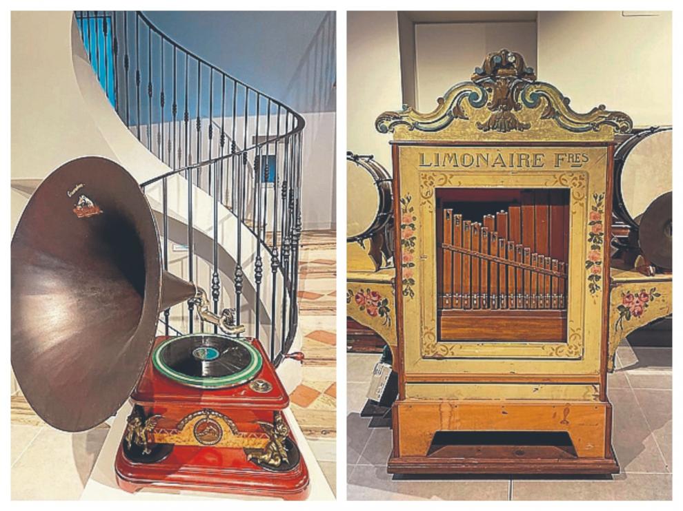 Dos de los ingenios del Museo: La Voz de su Amo y el Limonaire
