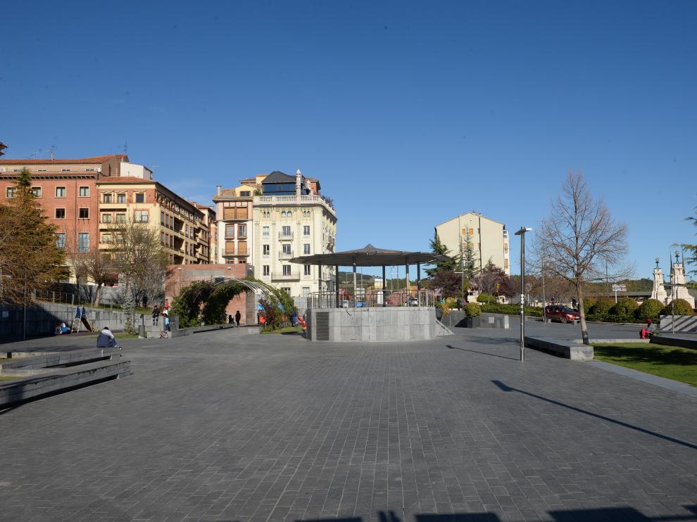 La agresión machista se produjo en el céntrico parque de La Glorieta a las 19.15.