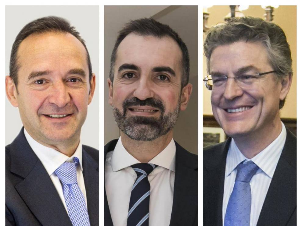 Antonio García Lapuente, Juan Jiménez Asensio y Juan Luis Falcón.