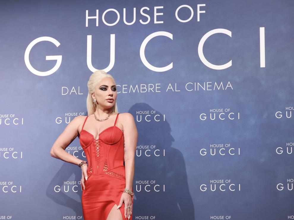 Lady Gaga en la promoción de 'Casa Gucci'.
