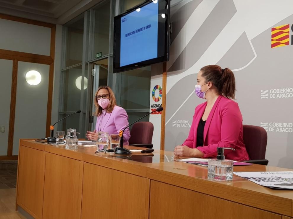 Rueda de prensa de Mayte Pérez y María Goikoetxea para presentar los datos del IAM de 2021