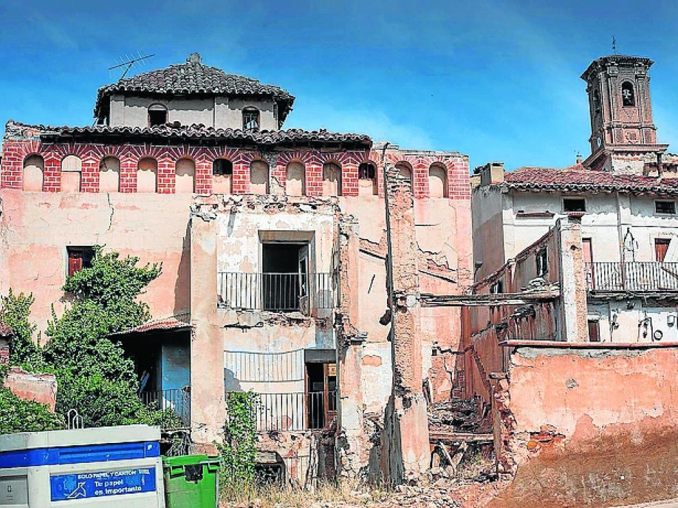 Casa solariega de la familia el pasado agosto.