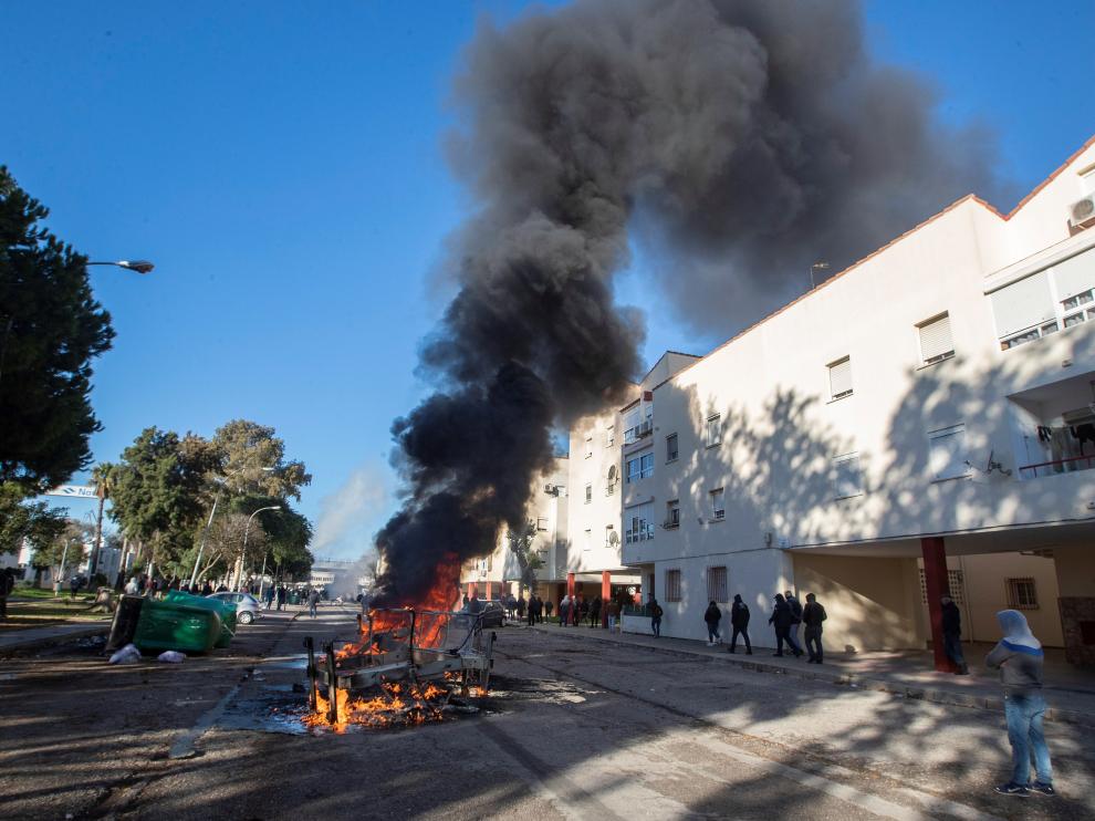 Nuevos enfrentamientos entre Policía y manifestantes en huelga metal en Cádiz