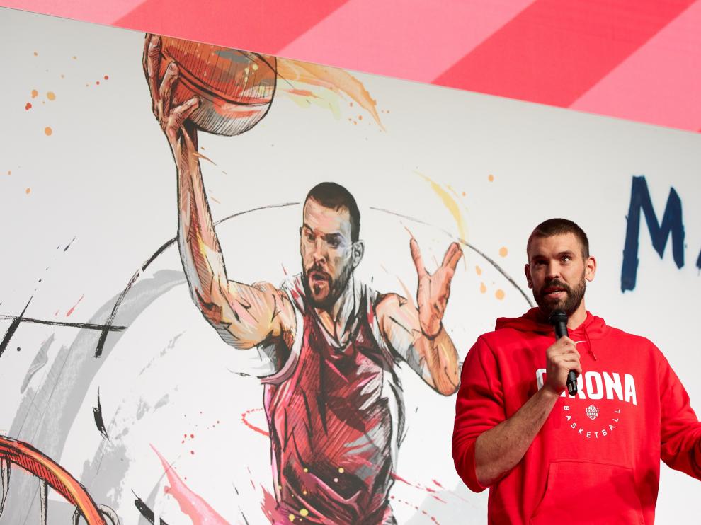 PRESENTACIÓN DE MARC GASOL COMO NUEVO JUGADOR DEL BASQUET GIRONA