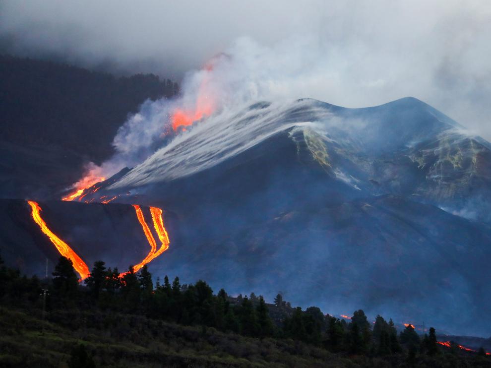 Volcán Cumbre Vieja a 29 de noviembre.