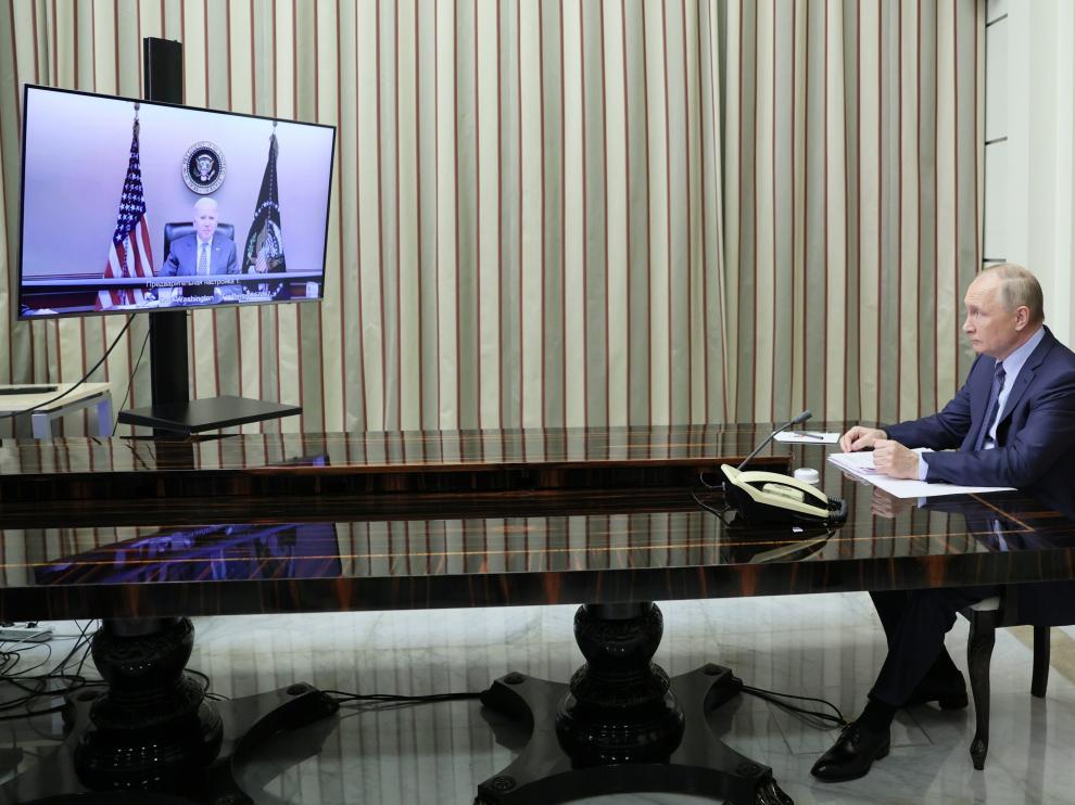 Videoconferencia entre Biden y Putin