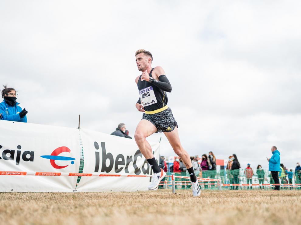 Carlos Mayo, en imagen de archivo, en una prueba de cross.