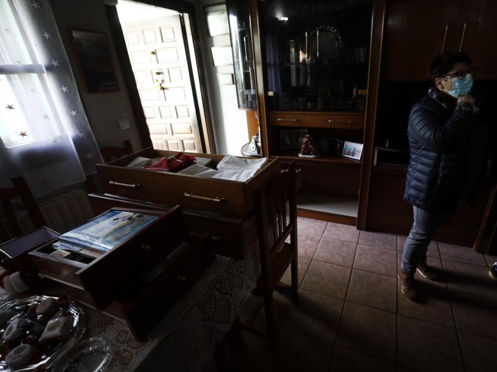 Una de las viviendas más expuestas en Novillas ante el avance de la riada