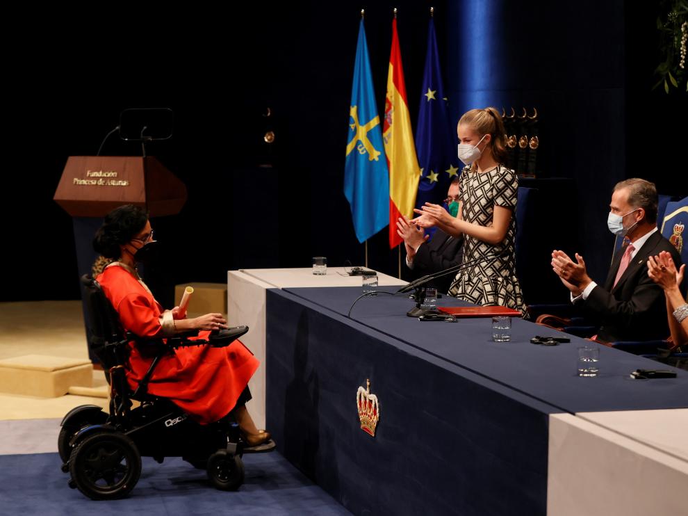 Teresa Perales recibe el Princesa de Asturias.