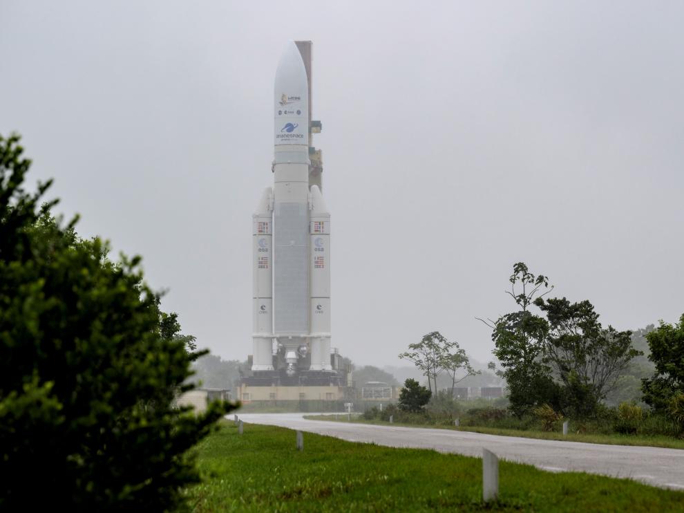 Ariane 5 Rollout with James Webb Space Telescope