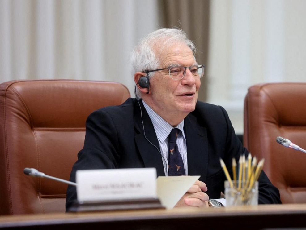 Josep Borrell, este jueves en Kiev.