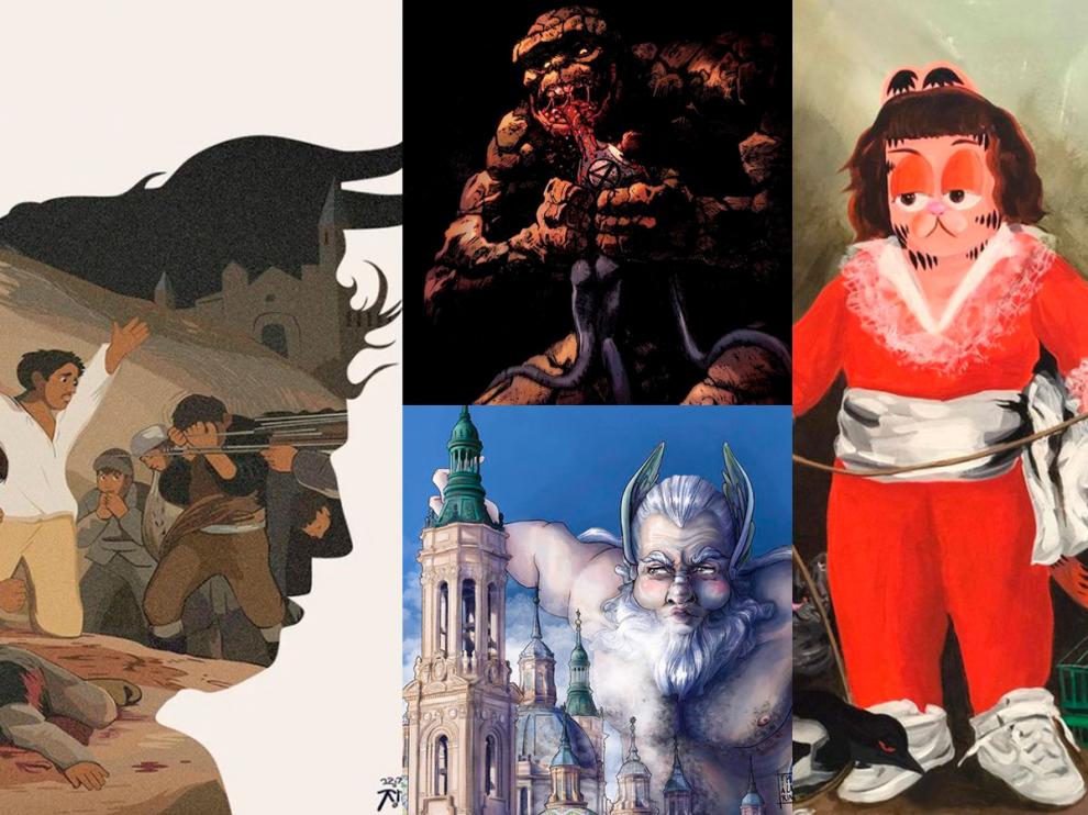 Ilustradores aragoneses y de muchas partes del mundo reinventan la obra de Goya
