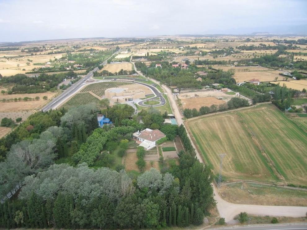 Vista aérea de la Finca Beulas que está anexa al CDAN.