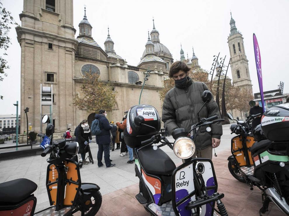 Presentación de las motos Reby en Zaragoza.