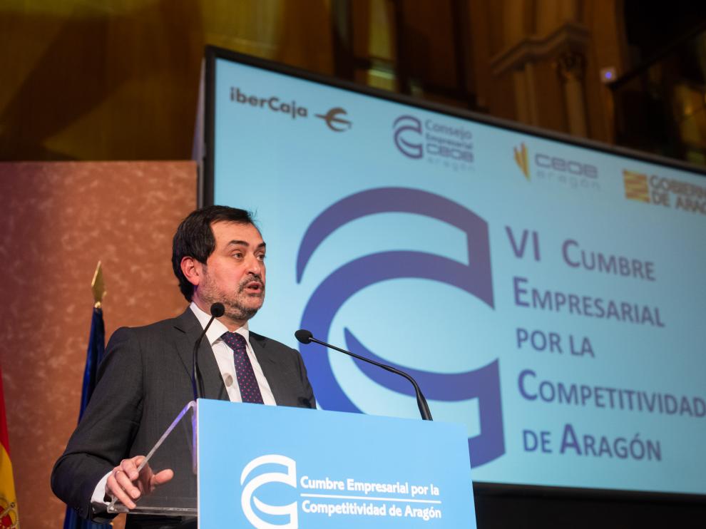 VI Cumbre Empresarial de Aragón en la Sala de la Corona de la DGA