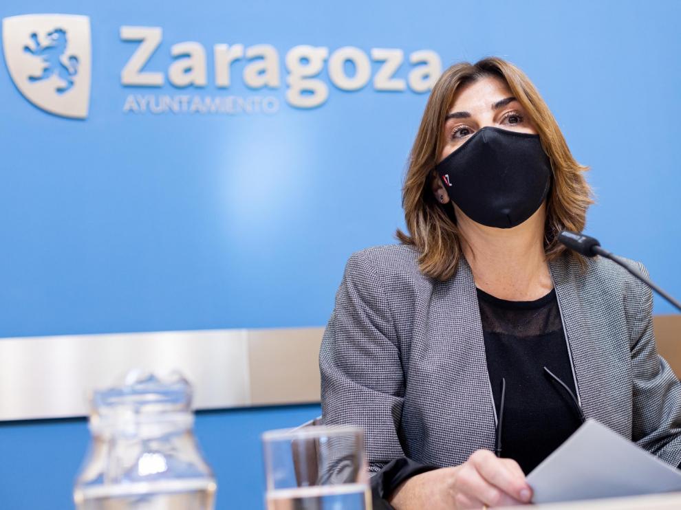 La concejal delegada de Zaragoza Vivienda, Carolina Andreu, este martes.