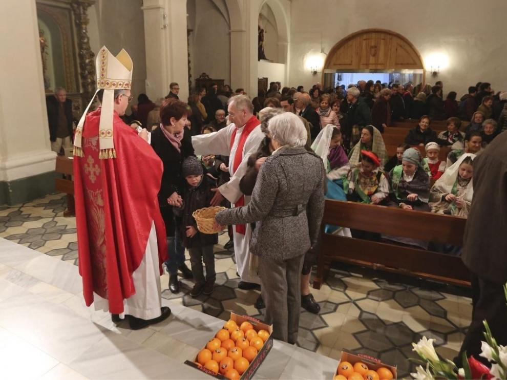 Imagen de archivo de la misa de San Vicente de Huesca.