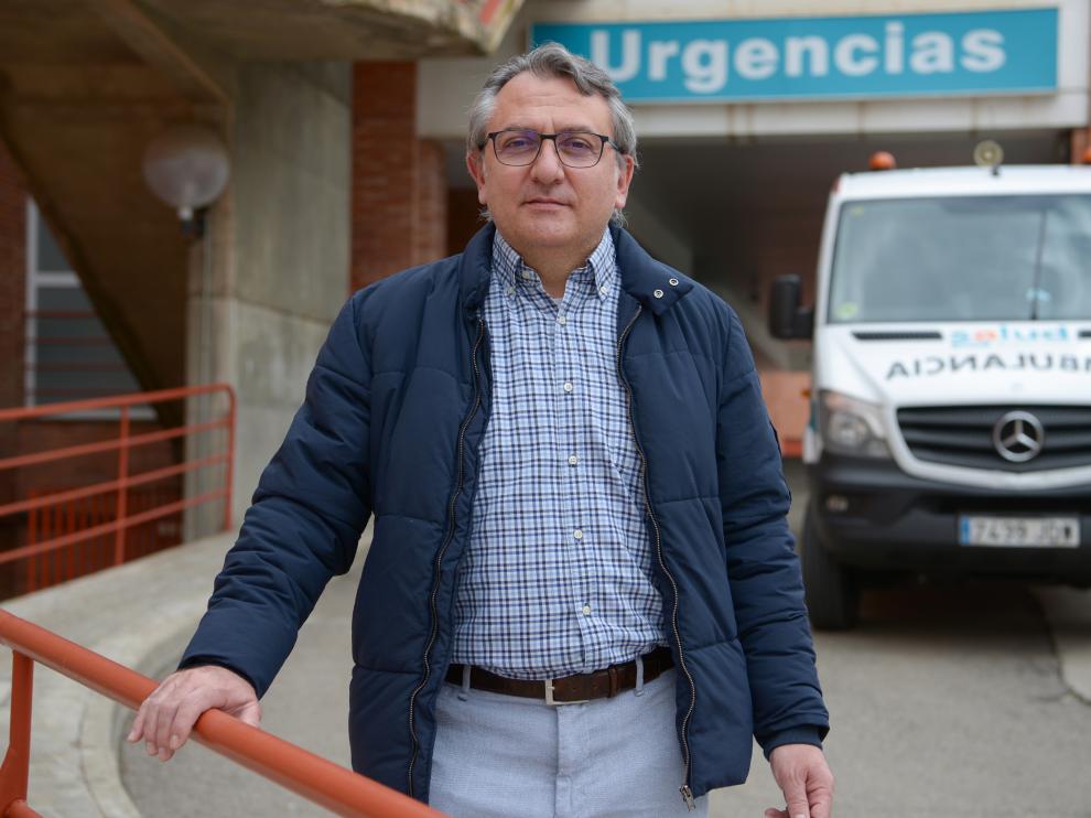 Jesús Martínez Burgui, presidente de la Junta de Personal del hospital Obispo Polanco de Teruel y médico de Urgencias.