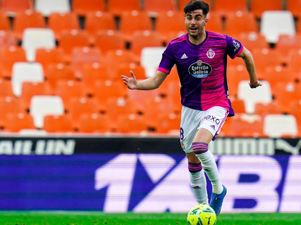 Kike Pérez, futbolista del Valladolid pretendido por el Real Zaragoza.