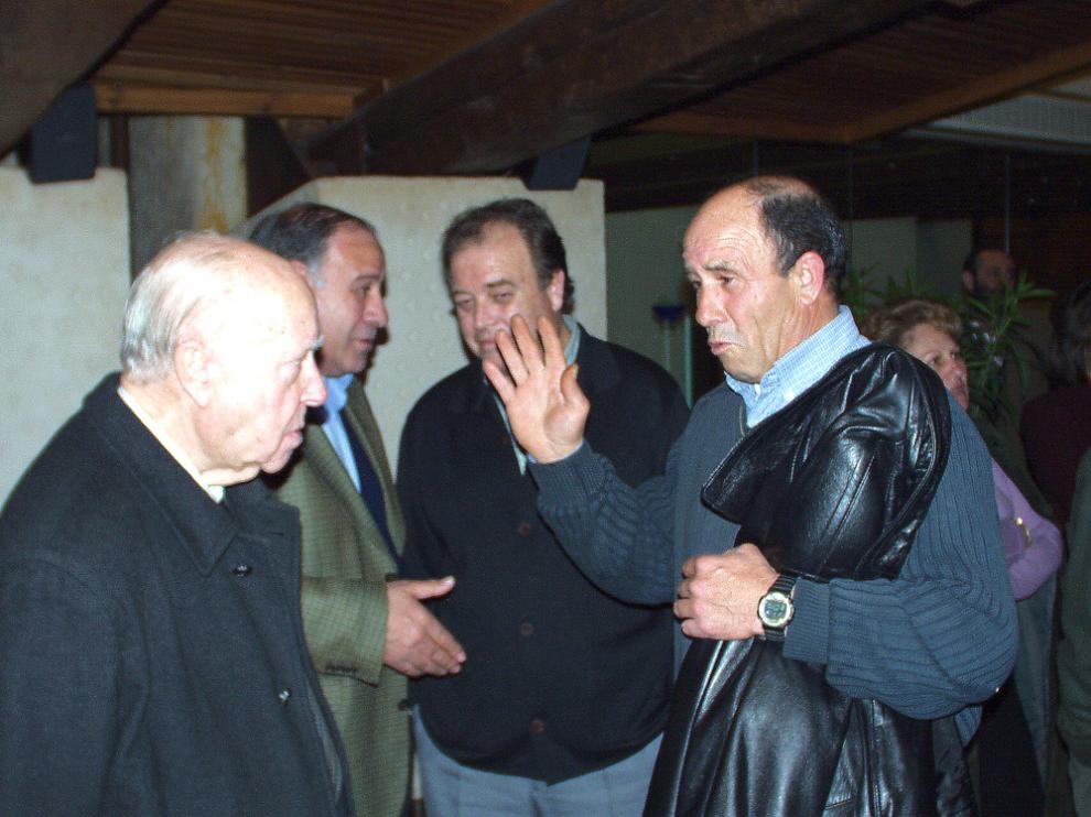 Calatraveño (dcha.) junto a Cecilio López Pastor.