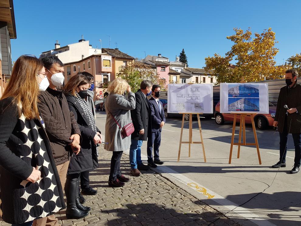 Presentación del proyecto de viviendas de La Merced, en Huesca.
