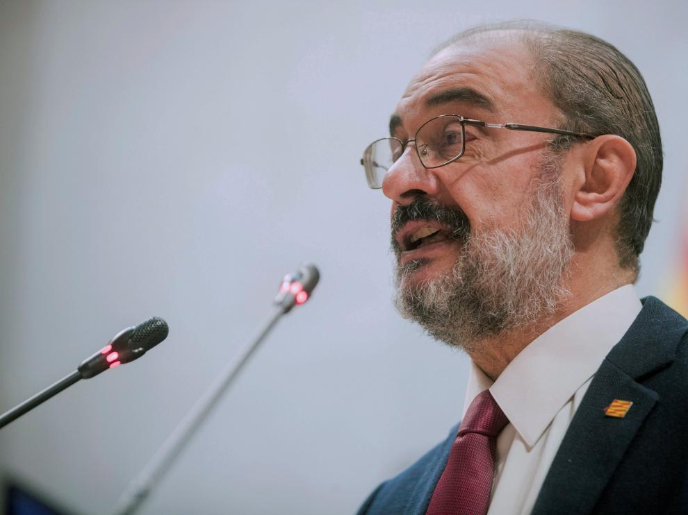 El presidente de Aragón, Javier Lambán.