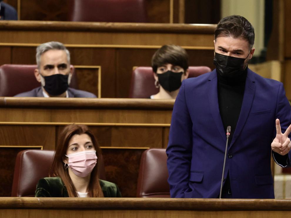 El portavoz de ERC en el Congreso, Gabriel Rufián
