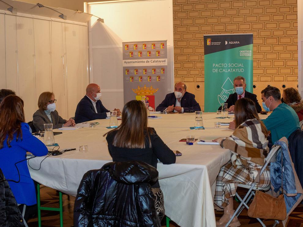Primera mesa de diálogo del Pacto Social por Calatayud