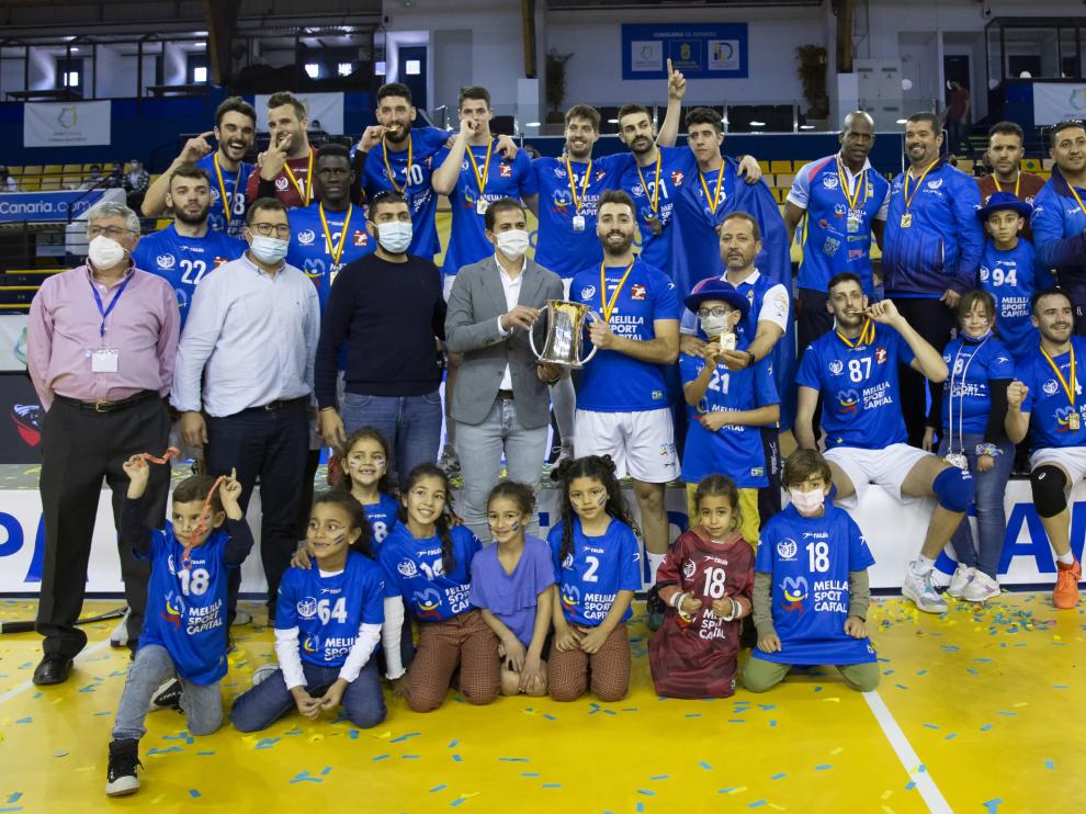 Melilla Sport Capital, campeón de la Copa del Rey de Voleibol.