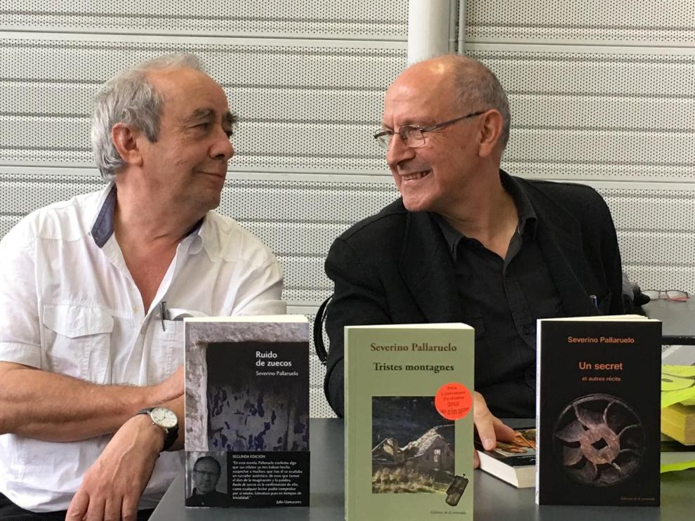 Severino Pallaruelo, autor del artículo, con su gran amigo Charles Mérigot.
