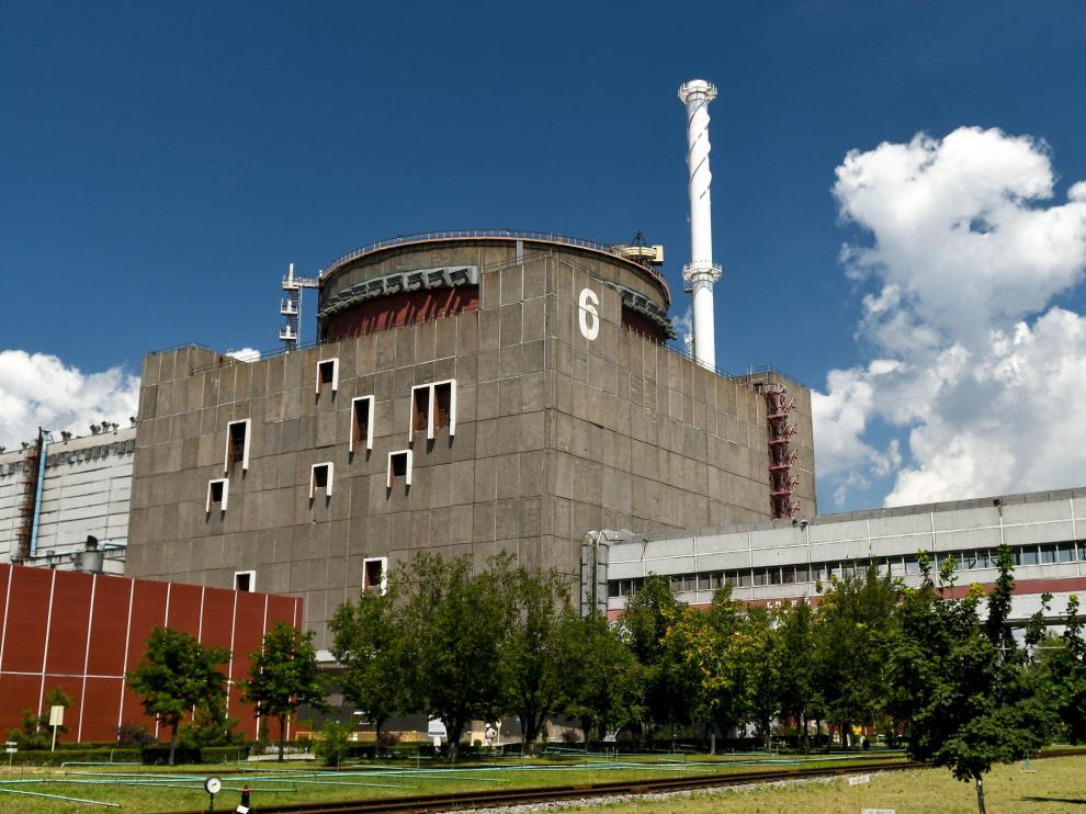 Vista de un reactor de la central nuclear de Zaporiyia, en Ucrania.