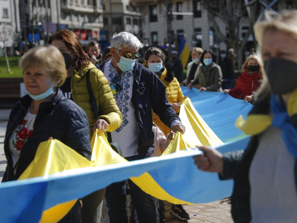 Manifestación por Ucrania en Madrid