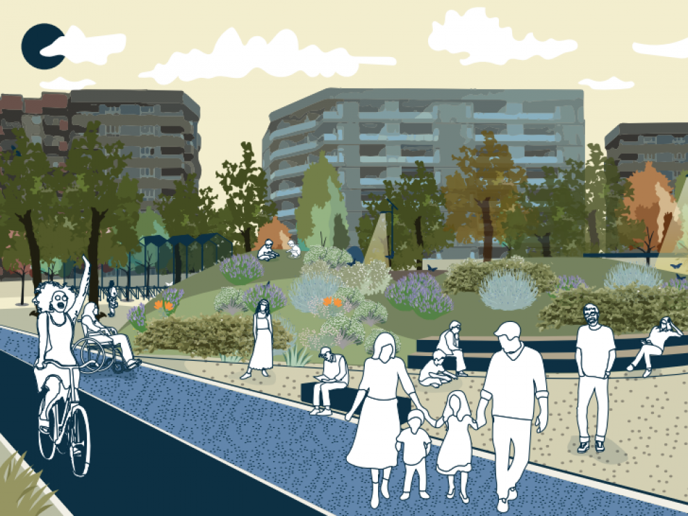 El Ayuntamiento habilitará carriles bici, senderos y espacios de juego para crear un espacio natural abierto a los ciudadanos.