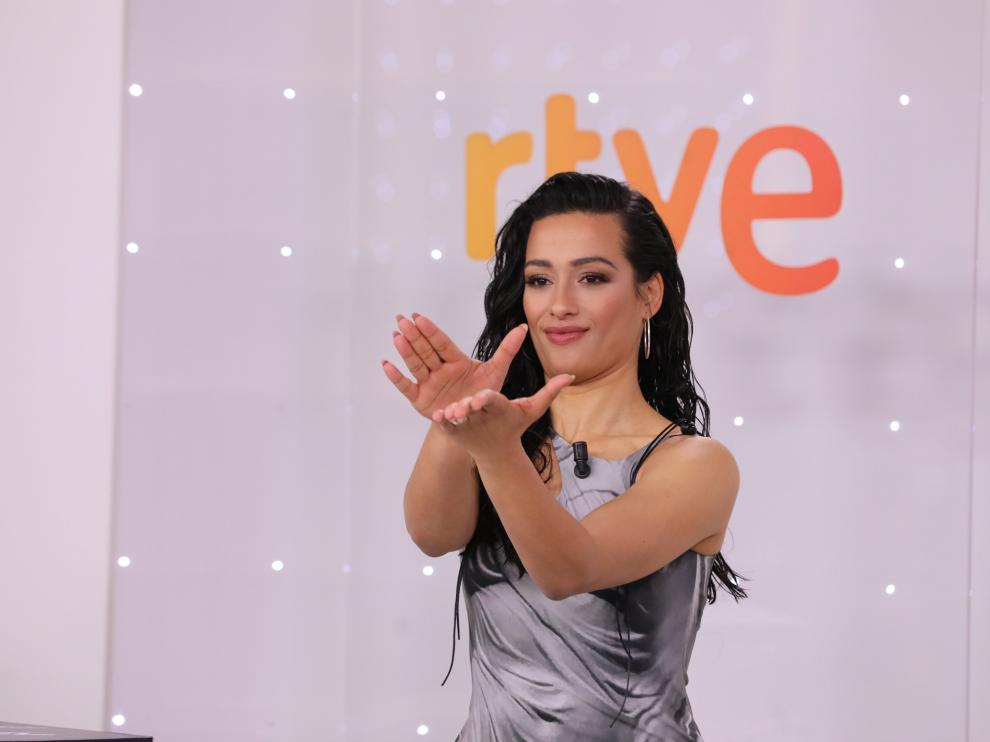 Chanel durante la presentación de su primer videoclip.