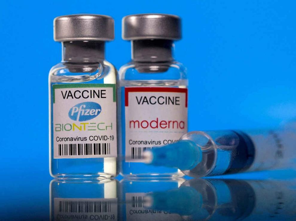Las vacunas de Pfizer y Moderna frente a la covid-19.