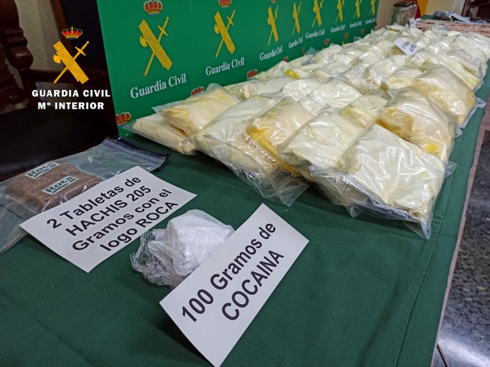 Cae una organización criminal dedicada al tráfico de drogas en Zaragoza provincia