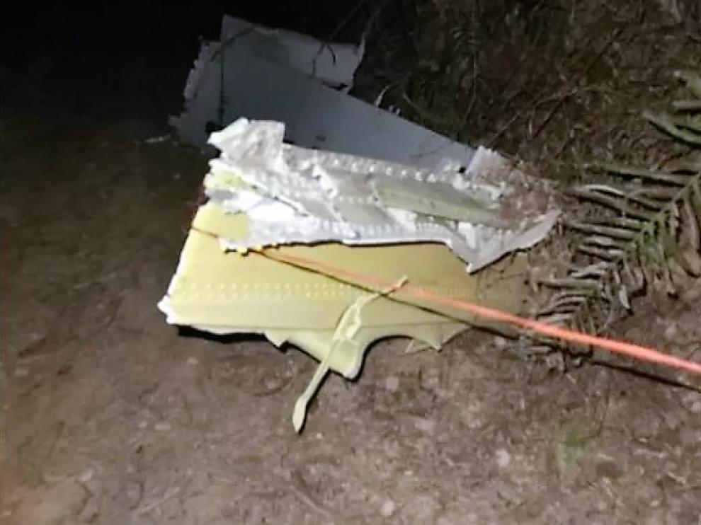 Restos del avión siniestrado en China el pasado lunes.
