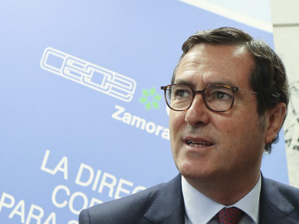 El presidente de la CEOE, Antonio Garamendi.