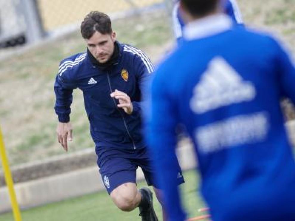 Álvaro Giménez durante un entrenamiento