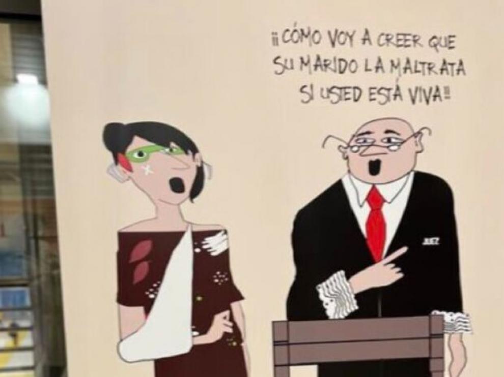 Cartel de Igualdad censurado en Palma.