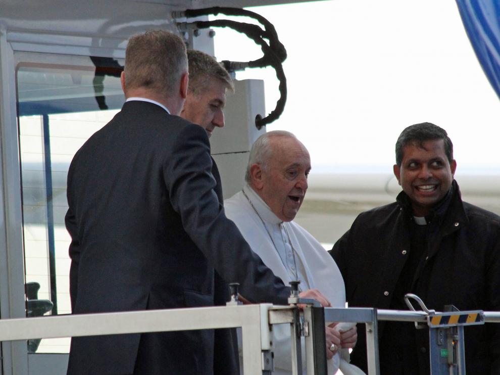 Pope Francis departs for a two-day trip to Malta