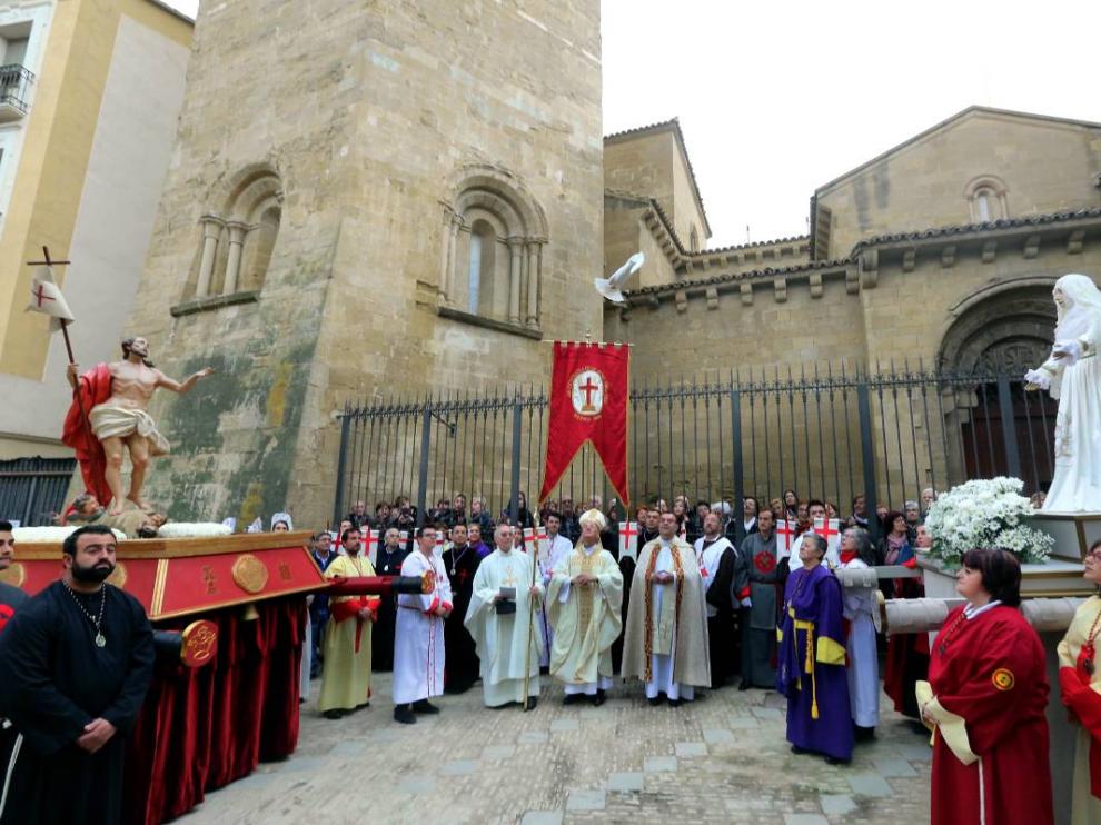 Procesión del Resucitado en Huesca