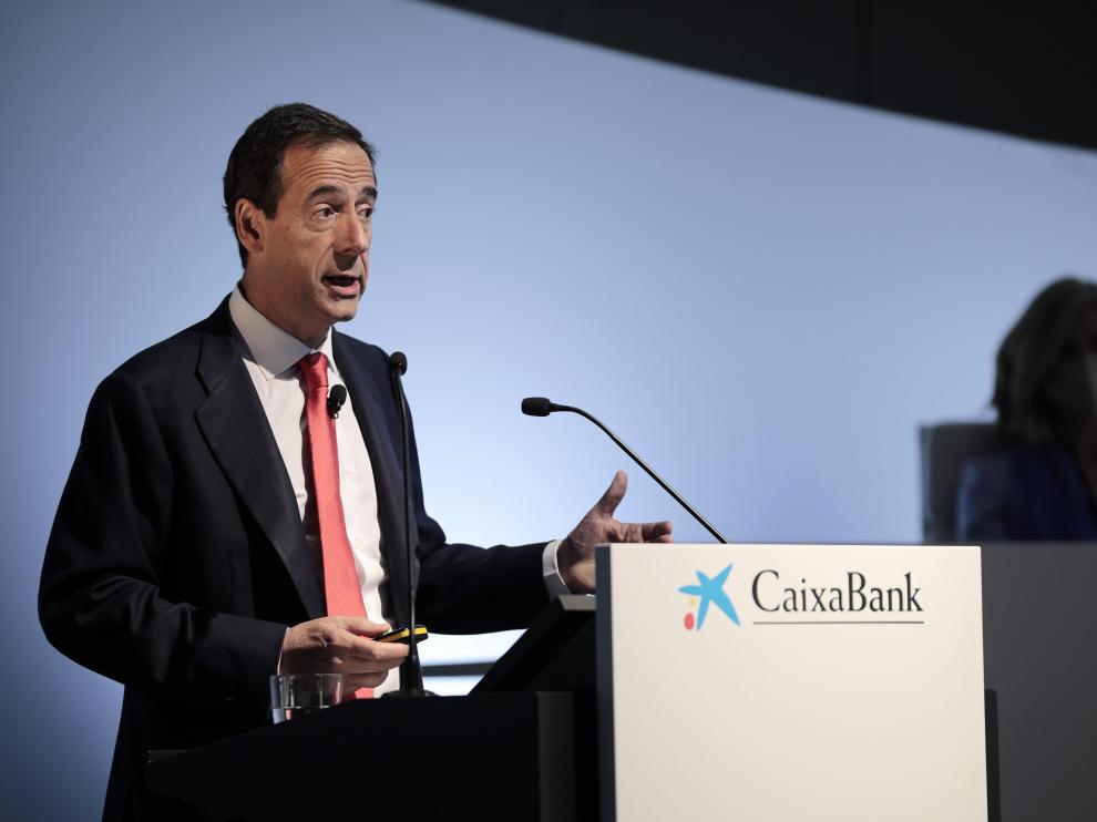 Gonzalo Gortázar, consejero delegado de CaixaBank este jueves.