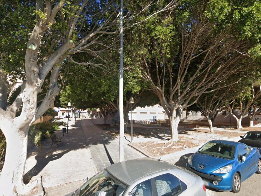 Parque en el que ocurrieron los hechos, en Almería.