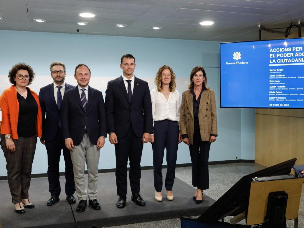 Presentación de la medidas del Gobierno de Andorra