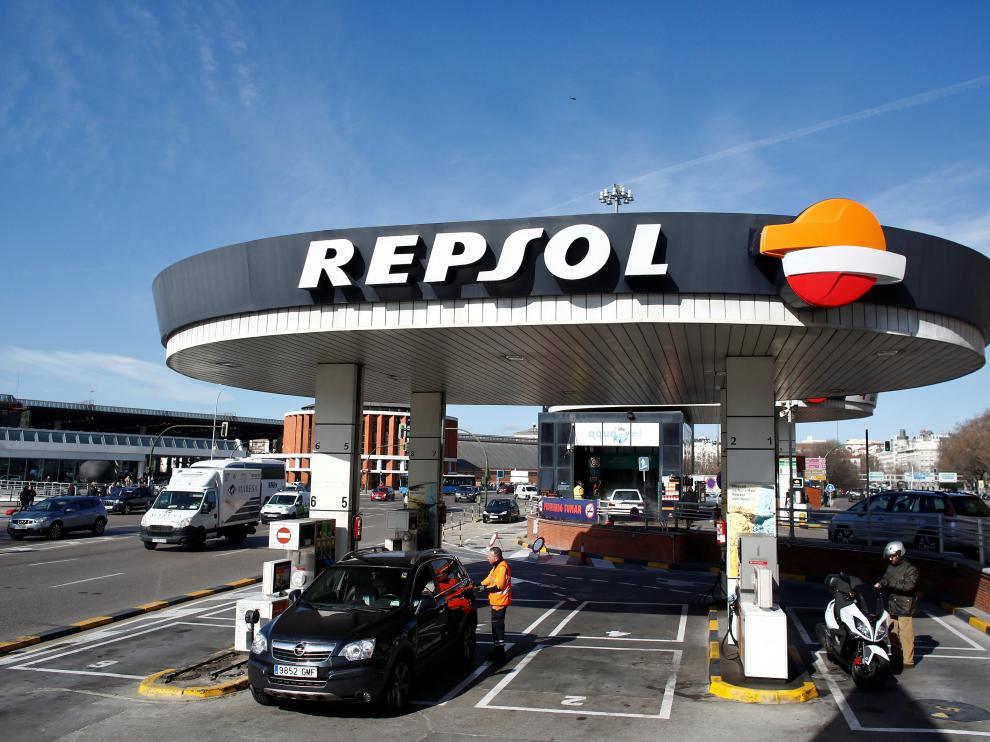 Estación de Repsol en Madrid.