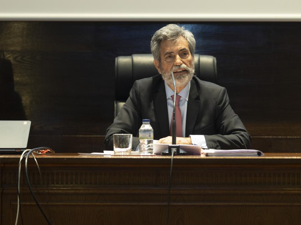 Conferencia del presidente del Tribunal Supremo , Carlos Lesmes en el Colegio de Abogados / 29-04-2022 / Foto: José Miguel Marco[[[FOTOGRAFOS]]]